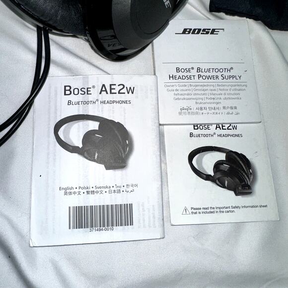 Bose SoundLink AE2 Around-Ear Wireless Bluetooth Headphones Headband BlackW/Case - Picture 7 of 7